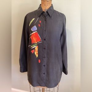 Moda Speigel Silk Button down